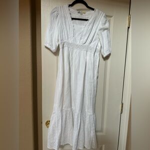 C&C California White Sleeve Cotton Dress